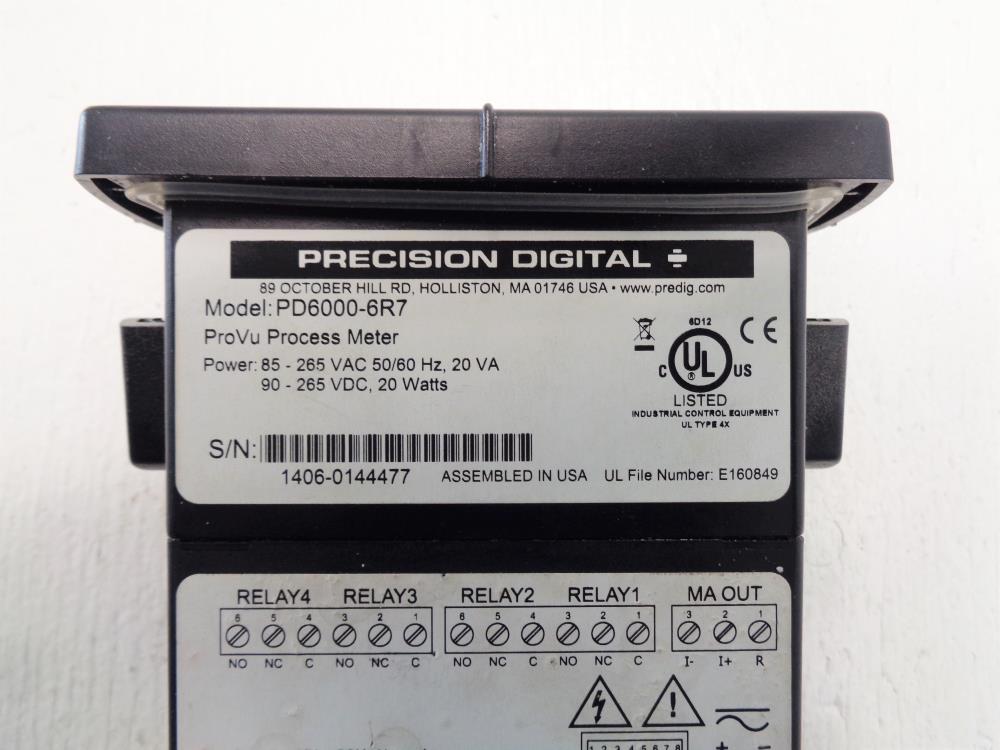 Precision Digital ProVu Process Meter PD6000-6R7